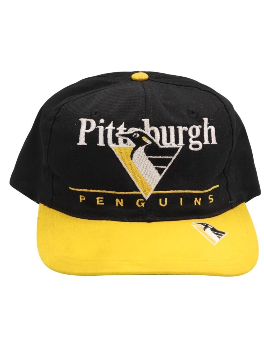 Vintage 1990s Pittsburgh Penguins Twins Enterprise Snapback Hat Cap